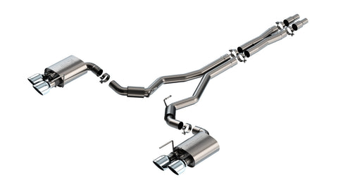 Borla 2024 + Ford Mustang Dark Horse 5.0L V8 w/ Active Exhaust S-Type Cat-Back Exhaust System