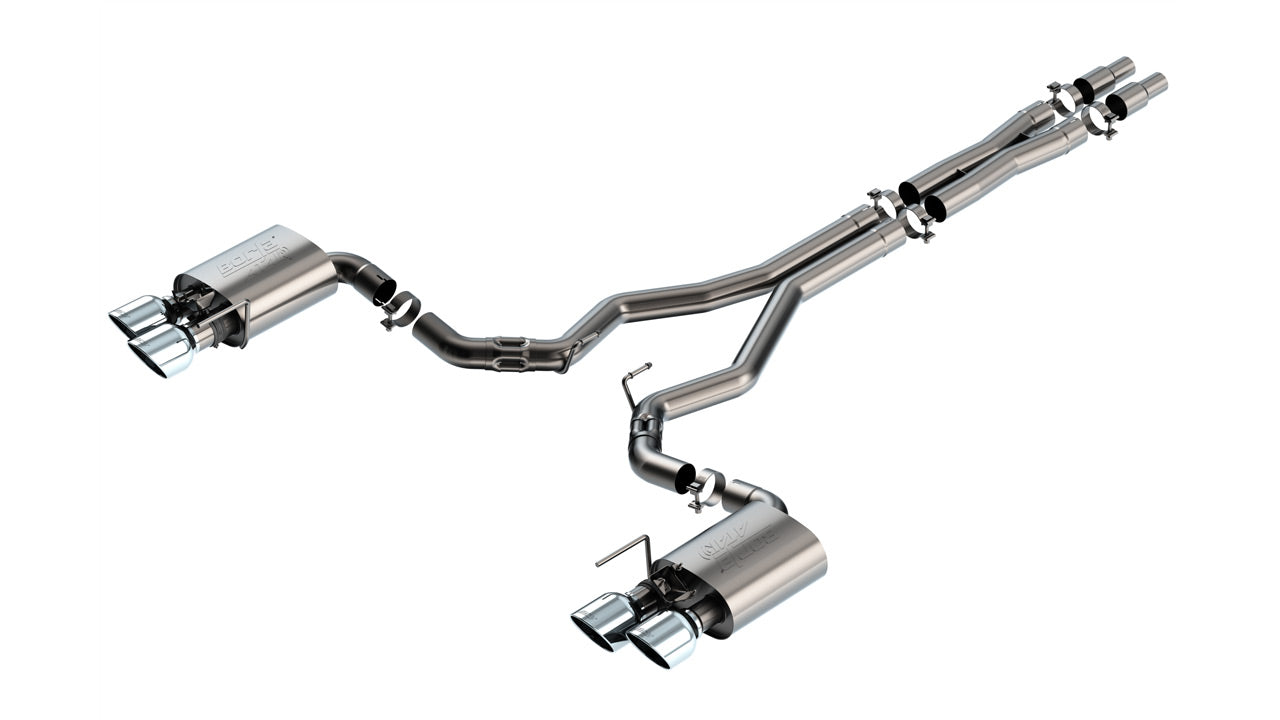 Borla 2024 + Ford Mustang Dark Horse 5.0L V8 w/ Active Exhaust ATAK Cat-Back Exhaust System