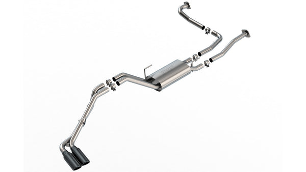 Borla 2022 + Nissan Frontier S-Type Cat Back System - Black Chrome