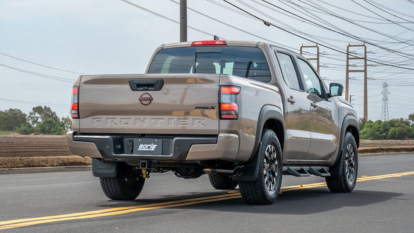 Borla 2022 + Nissan Frontier S-Type Cat Back System - Black Chrome