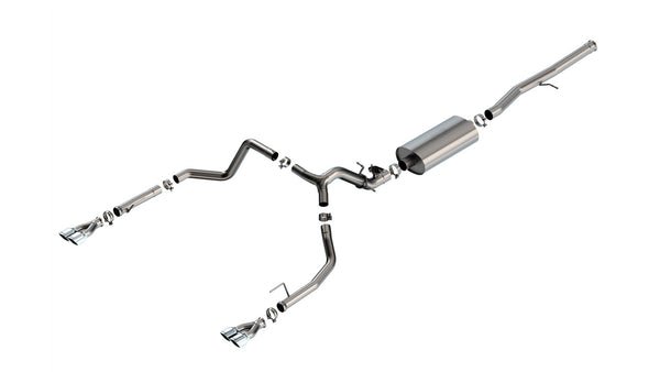 Borla 2024+ Chevy Silverado 1500 / Sierra 1500 6.2L V8 Touring Catback Exhaust w/ Simulator - Chrome