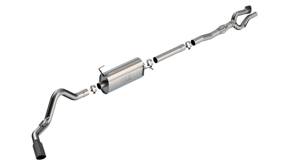 Borla 2017 - 2022 Ford F-250/F-350 SD 6.2L V8 2+4WD (Non-Dually) 2.75in ATAK Catback Exhaust - Black Chrome
