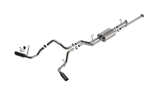 Borla 2009 - 2021 Toyota Tundra 5.7L ATAK Cat-Back Exhaust - 4in Black Chrome Tips