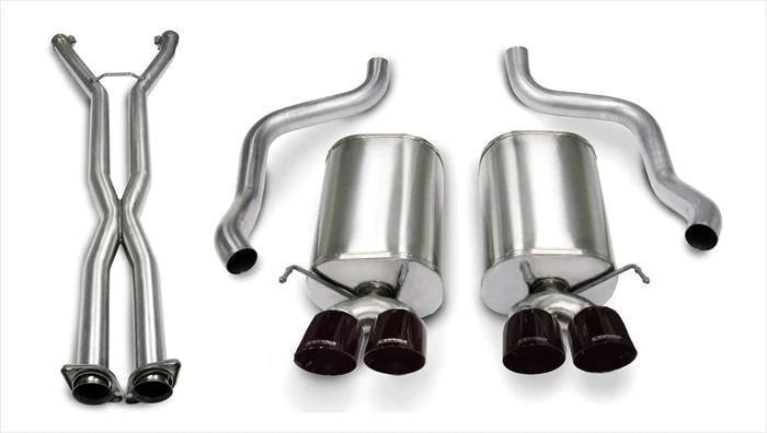 Corsa Xtreme / 2.5" CatBack 3.5" Tips | 2005 - 2008 Corvette C6 Manual / 2005 Automatic (14469CB4BLK)