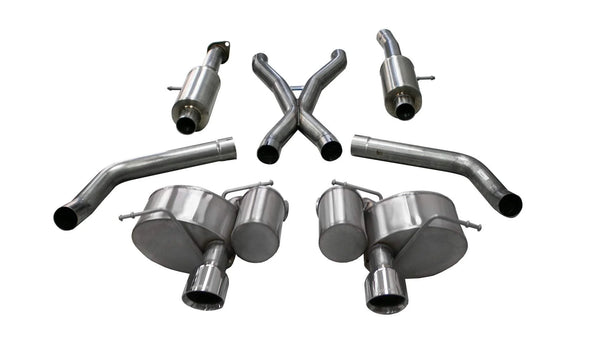 Corsa 2012 - 2021 Jeep Grand Cherokee SRT 6.4L V8 Polished Sport Cat-Back Exhaust