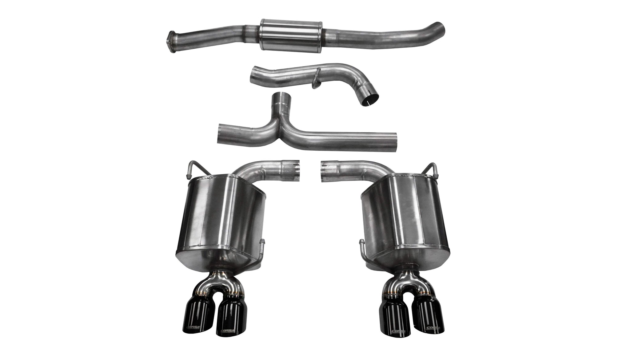 Corsa 2011 - 2014 Subaru Impreza Sedan STI 2.5L Turbo Manual Black Sport Cat-Back Exhaust