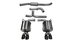 Corsa 2011 - 2014 Subaru Impreza Sedan STI 2.5L Turbo Manual Black Sport Cat-Back Exhaust