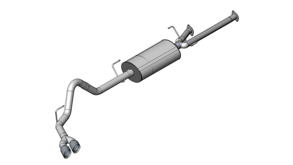 Corsa  2011 - 2021 Toyota Tundra Double Cab/Crew Max 5.7L V8 Polished Sport Cat-Back Exhaust