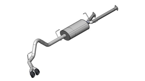 Corsa 2011 - 2021 Toyota Tundra Double Cab/Crew Max 5.7L V8 Black Sport Cat-Back Exhaust