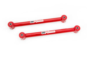 UMI Performance 82-02 GM F-Body Tubular Non-Adjustable Lower Control Arms - Red / Black