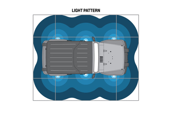 Pro Comp Universal Rock Light Kit: White (6 Pc)