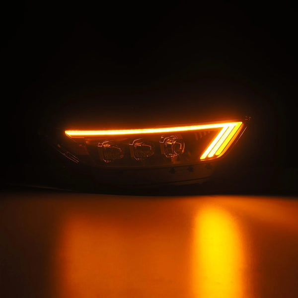 AlphaRex 2015 - 2017 Ford Mustang / 2018 - 2020 GT350 / GT500 NOVA Series LED Projector Headlights Black