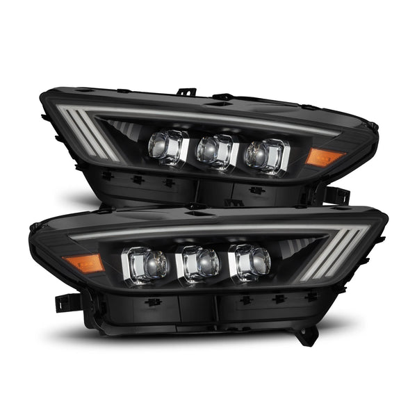 AlphaRex 2015 - 2017 Ford Mustang / 2018 - 2020 GT350 / GT500 NOVA Series LED Projector Headlights Black