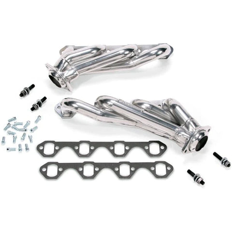 BBK 1986 - 1993 Mustang 5.0 Shorty Unequal Length Exhaust Headers - 1-5/8 Silver Ceramic