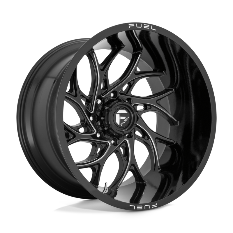 Fuel Offroad D741 RUNNER Gloss Black Milled 22x12 -44 8x165.1mm 125.1mm