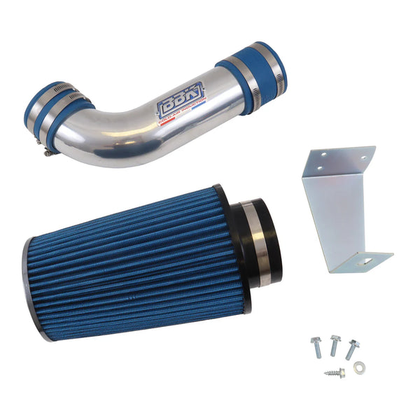 BBK 86-93 Mustang 5.0 Fox Cold Air Intake Kit - Standard Style - Chrome Finish