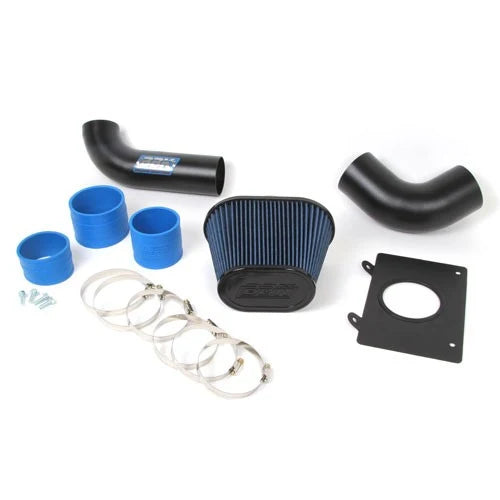 BBK 86-93 Mustang Fox 5.0 Cold Air Intake Kit - Fenderwell Style - Blackout Finish