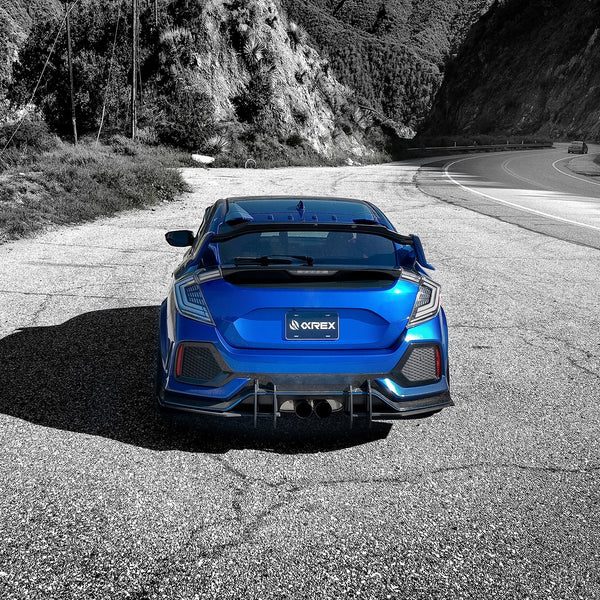 AlphaRex 2016 - 2021  Honda Civic Hatchback / Type-R FK8 Nova-Series LED Tail Lights (Pair) - Alpha Black