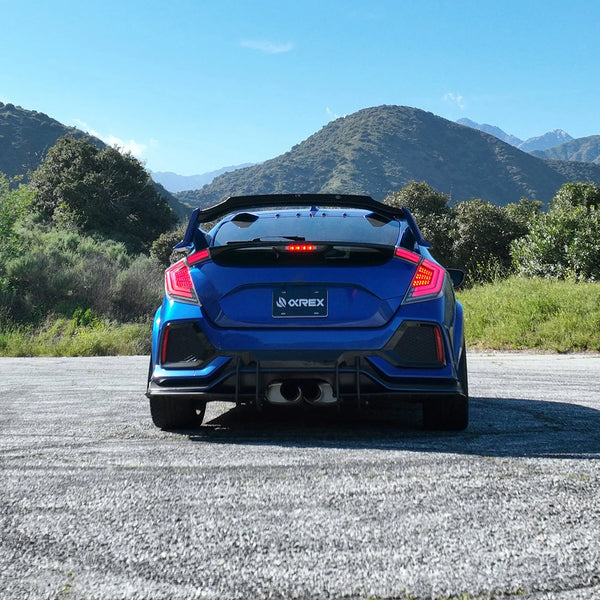 AlphaRex 2016 - 2021 Honda Civic Hatchback / Type-R FK8 Nova-Series LED Tail Lights - Black Smoke