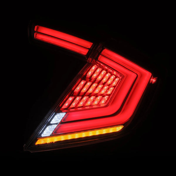 AlphaRex 2016 - 2021 Honda Civic Hatchback / Type-R FK8 Nova-Series LED Tail Lights (Pair) - Clear
