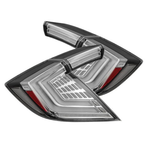 AlphaRex 2016 - 2021 Honda Civic Hatchback / Type-R FK8 Nova-Series LED Tail Lights (Pair) - Clear