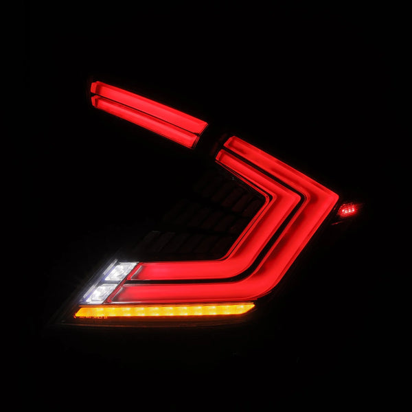 AlphaRex 2016 - 2021 Honda Civic Hatchback / 2017 - 2021 Type-R FK8 Nova-Series LED Tail Lights - Clear Smoke