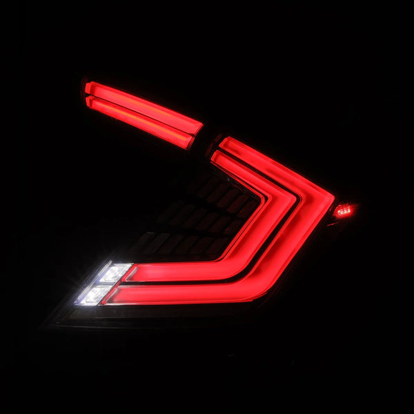 AlphaRex 2016 - 2021 Honda Civic Hatchback / 2017 - 2021 Type-R FK8 Nova-Series LED Tail Lights - Clear Smoke