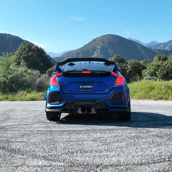 AlphaRex 2016 - 2021 Honda Civic Hatchback / 2017 - 2021 Type-R FK8 Nova-Series LED Tail Lights - Clear Smoke