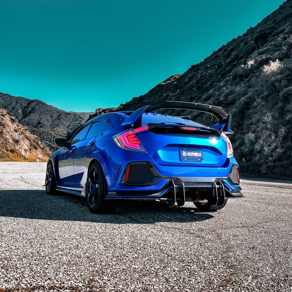 AlphaRex 2016 - 2021 Honda Civic Hatchback / 2017 - 2021 Type-R FK8 Nova-Series LED Tail Lights - Clear Smoke