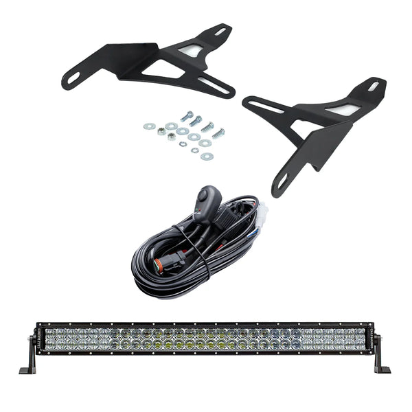 Cali Raised 2016 - 2023 Toyota Tacoma 32in Lower Bumper Hidden LED LIght Bar - 5D Optic Osram (Combo Beam)