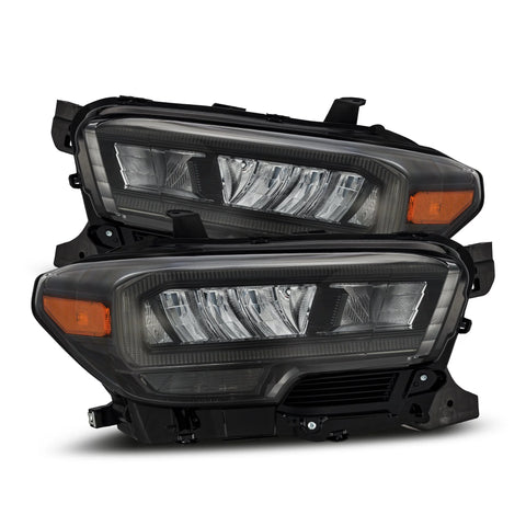 AlphaRex 2016 - 2023 Toyota Tacoma LUXX-Series LED Crystal Headlights - Alpha-Black