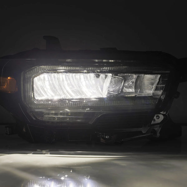 AlphaRex 2016 - 2023 Toyota Tacoma LUXX-Series LED Crystal Headlights - Alpha-Black