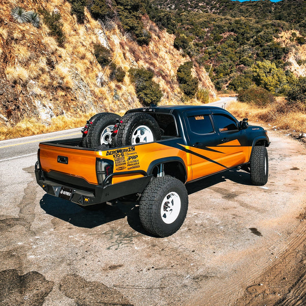 AlphaRex 2016 - 2023 Toyota Tacoma NOVA-Series Prismatic LED Tail Lights Alpha-Black