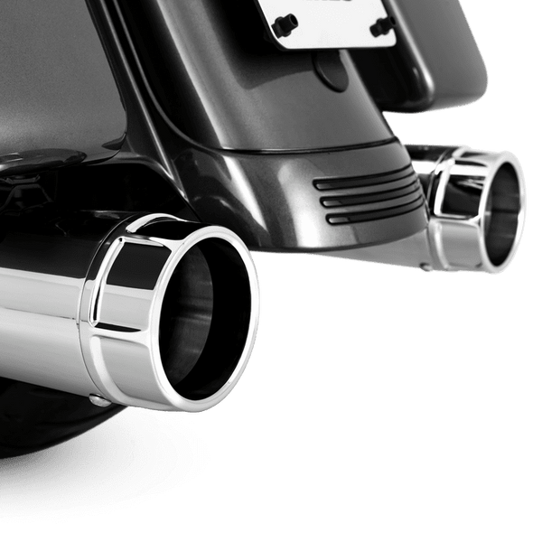 Vance & Hines Harley Davidson Touring Models 2017 - 2023 Torquer 450 Chrome Slip-On Exhaust