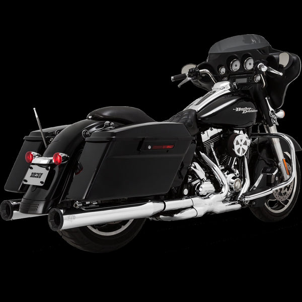 Vance & Hines Harley Davidson Touring 2017 - 2023 Eliminator 400 Chrome Slip-On Exhaust