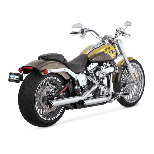 Vance & Hines Harley Davidson Softail Fatboy 2007 - 2017 Twin Slash Chrome PCX Slip-On Exhaust