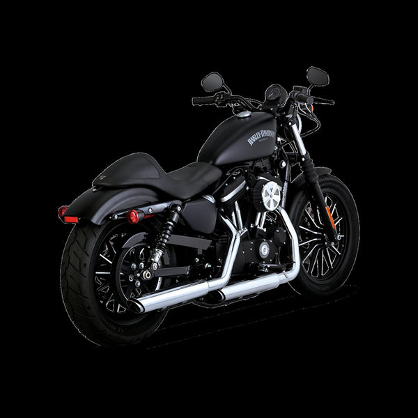 Vance & Hines Harley Davidson Sportster 2014 - 2022 Twin Slash Black 3In Slip-On Exhaust
