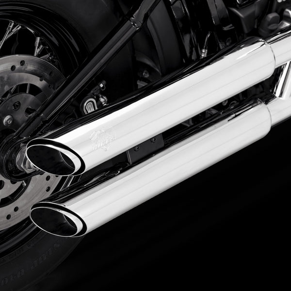 Vance & Hines Harley Davidson Softail 2018 - 2023 Twin Slash Chrome PCX Slip-On Exhaust