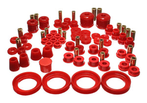 Energy Suspension 1997 - 2001 Honda Prelude (Type SH only) Red Hyper-Flex Master Bushing Set