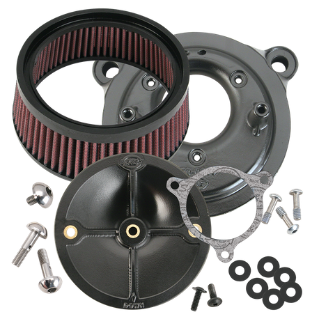 S&S Cycle Stealth Air Cleaner Kit Without Cover for 2008-2016 Harley Davidson® Tri-Glide and CVO® Models