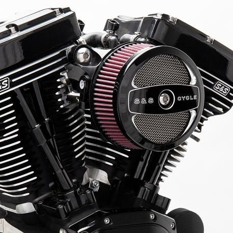 S&S Cycle 2001 - 2015 Fuel-Injector Softail Models / 2004 - 2017 Fuel Injected Dyna / 2003 - 2007 Fuel Injected Touring Models Stealth Air Cleaner Kit w/o Cover