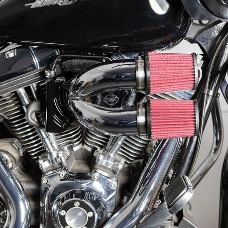 S&S Cycle Tuned Induction Kit in Chrome for 2008-2016 Harley Davidson® Touring Models and 2016-2017 Softail® Models