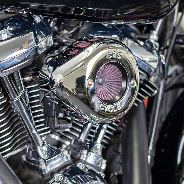 S&S Cycle Harley Davidson 2017+ M8 Models Stealth Air Stinger Kit w/ Chrome Teardrop