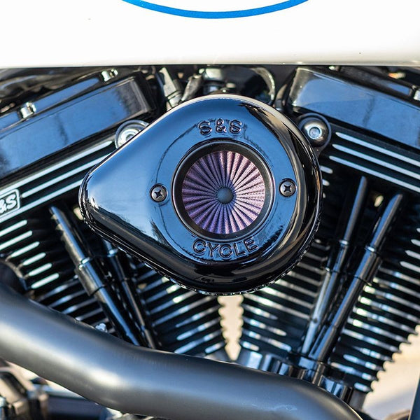 S&S Cycle Harley Davidson 2008 - 2016 Touring/ 2016 - 2017 Softail Models Stealth Air Stinger Kit w/ Chrome Teardrop