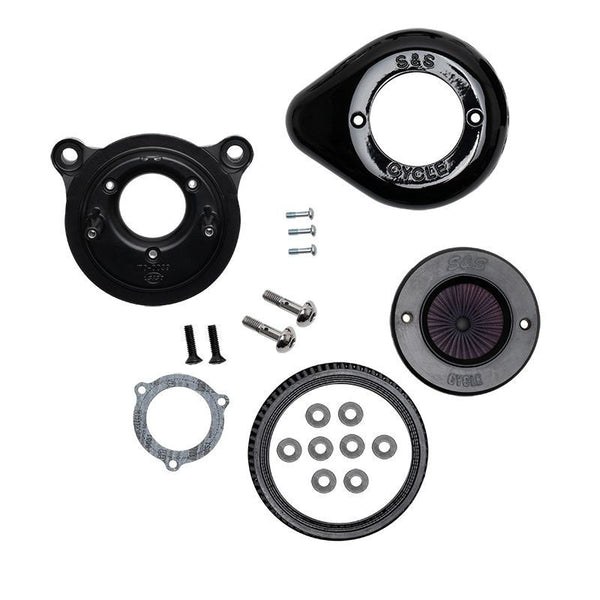 S&S Cycle Harley Davidson 2008 - 2016 Touring/ 2016 - 2017 Softail Models Stealth Air Stinger Kit w/ Chrome Teardrop