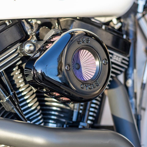 S&S Cycle 2001 - 2017 Harley Davidson Big Twin Stealth Air Stinger Kit w/ Gloss Black Teardrop