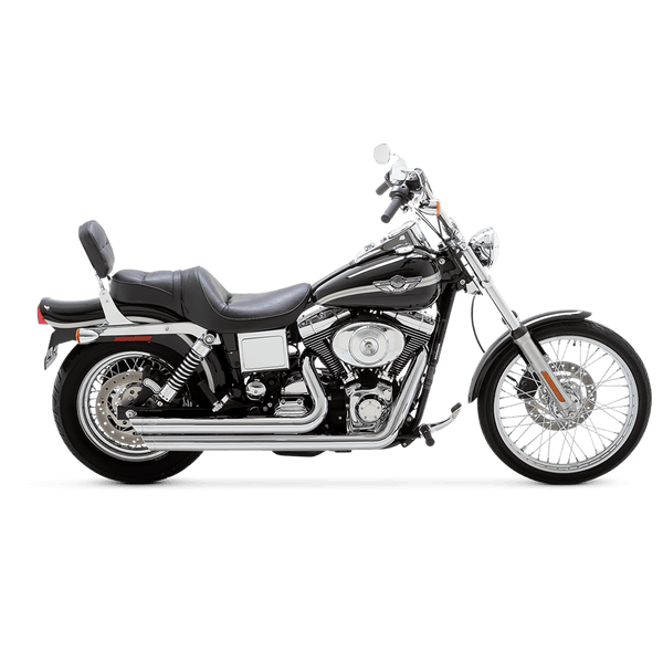 Vance & Hines Harley Davidson Dyna 2006 - 2009 Bigshots Staggered Chrome Full System Exhaust