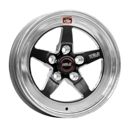 Weld S71 15x10 / 5x4.75 BP 5x120 / 7.5in. BS Black Wheel (Medium Pad) - Non-Beadlock