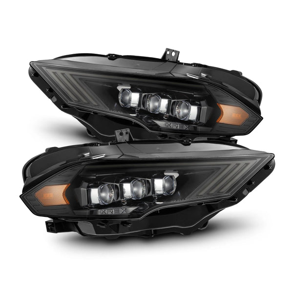 AlphaRex 2018 - 2023 Ford Mustang NOVA-Series LED Projector Headlights Alpha-Black