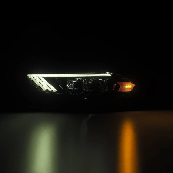 AlphaRex 2018 - 2023 Ford Mustang NOVA-Series LED Projector Headlights Alpha-Black